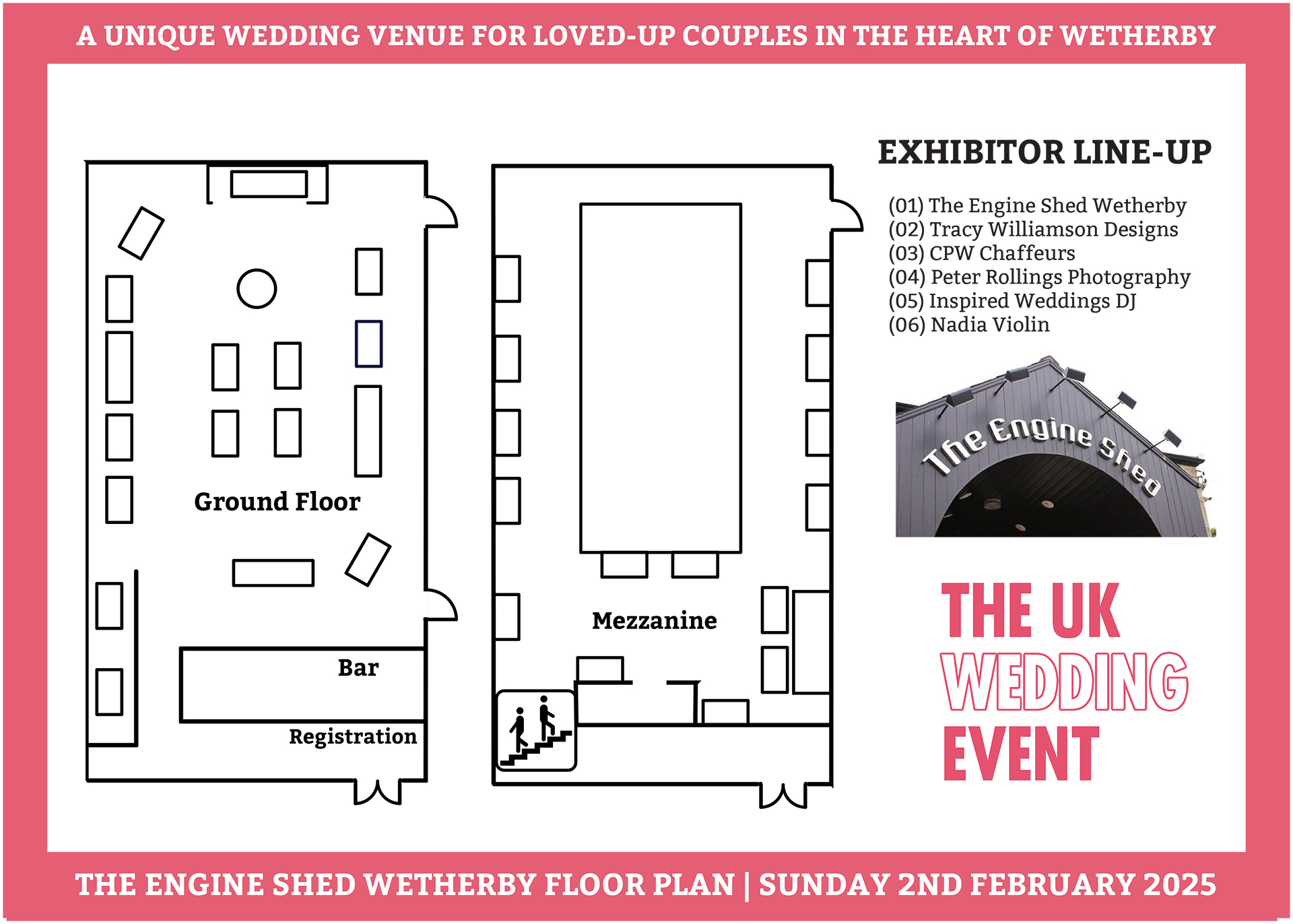 The Engine Shed Wetherby Floor Plan for Feb 2025