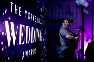 Steven Heath performing at The Yorkshire Wedding Awards 2025